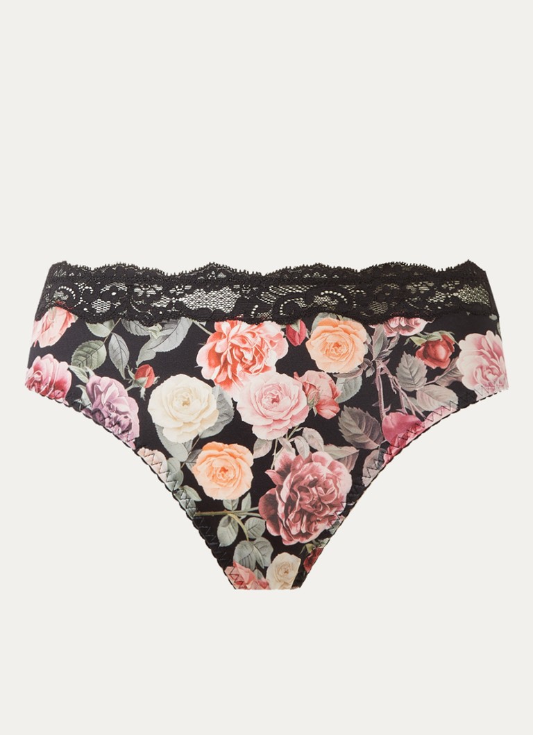 Chantelle Dames Slip met bloemenprint in de kleur Roze