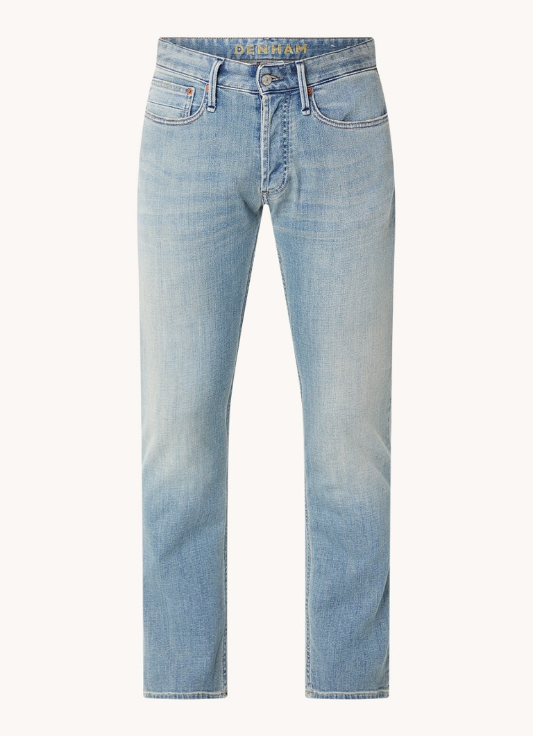 Denham Heren Razor slim fit jeans met lichte wassing in de kleur Indigo, maat: W31/L32