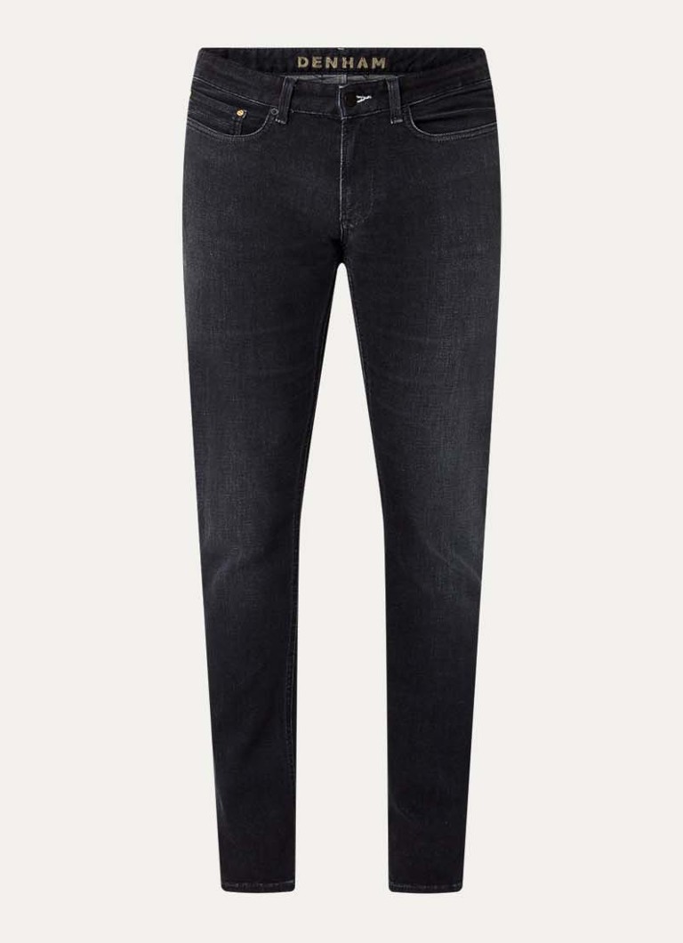 Denham Heren Razor slim fit jeans met gekleurde wassing in de kleur Antraciet, maat: 31/34