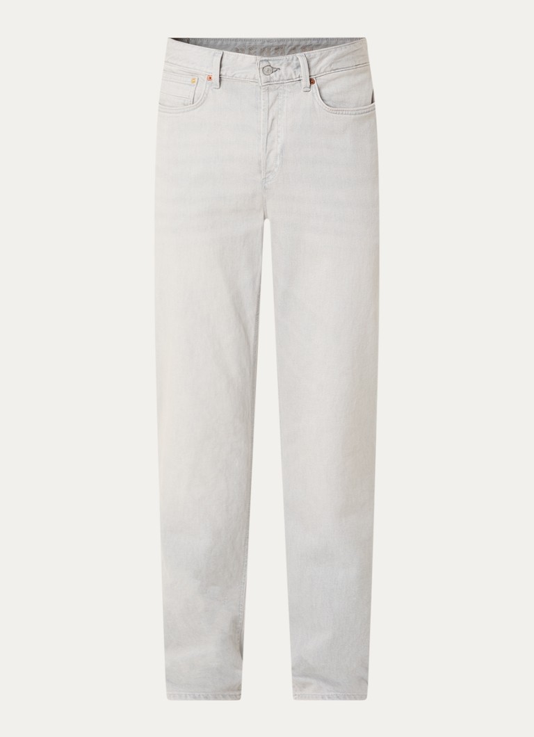 Denham Heren Ridge straight fit jeans met steekzakken in de kleur Grijs, maat: 32/32