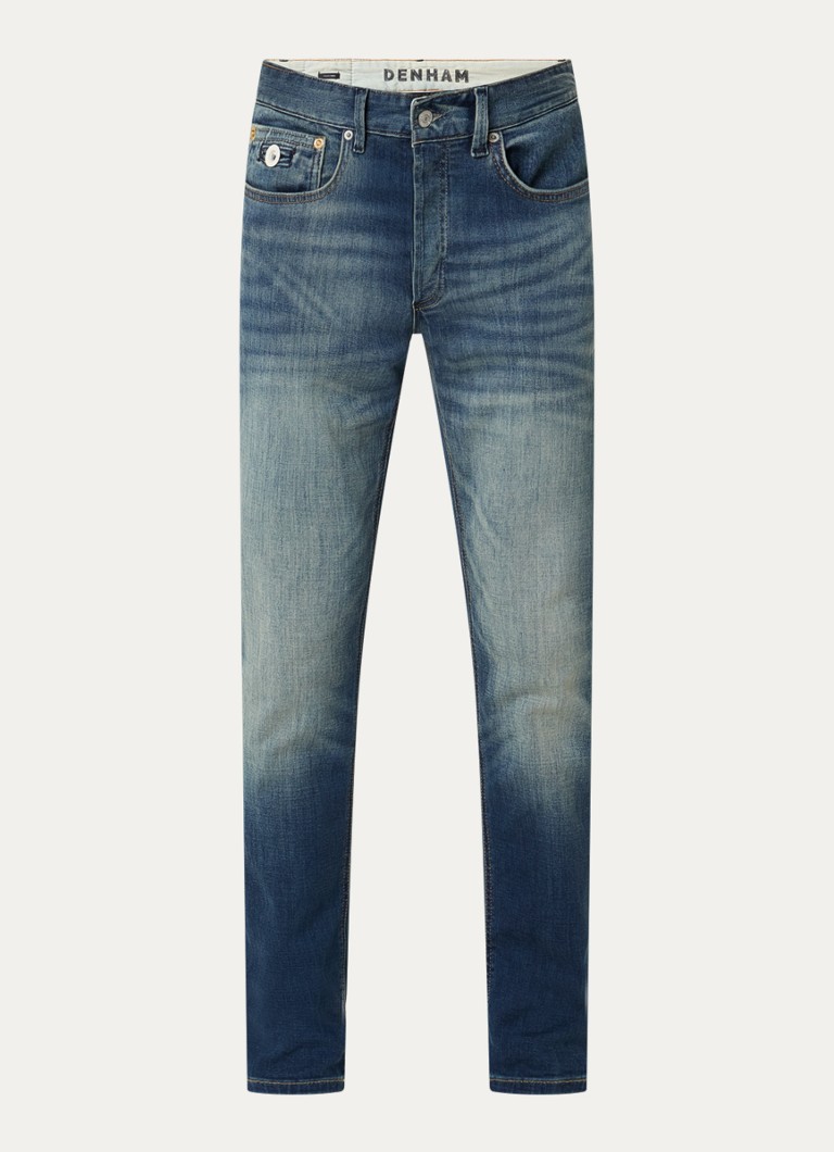 Denham Heren Razor Chad slim fit jeans met medium wassing in de kleur Indigo, maat: 32/32