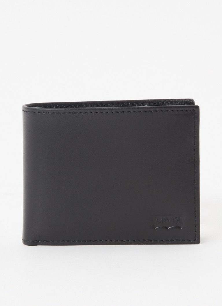 Levi's Heren Batwing bifold portemonnee van leer in de kleur Zwart