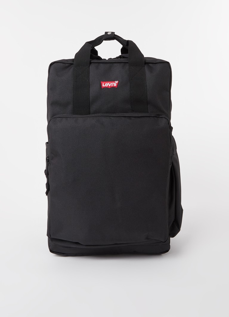 Levi's Heren L-Pack Large rugzak met 14 inch laptopvak in de kleur Zwart