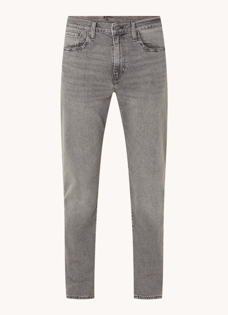 Levi's Heren 502 tapered jeans met gekleurde wassing in de kleur Grijs