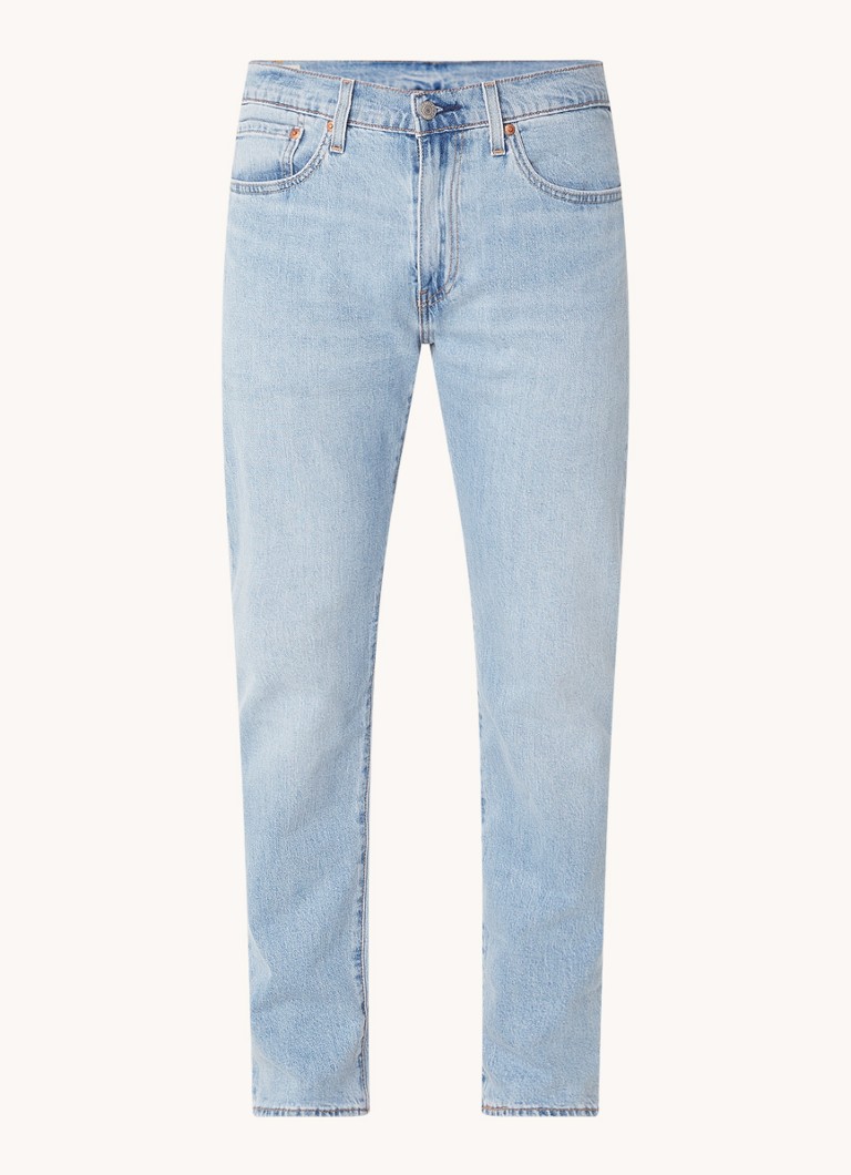 Levi's Heren 502 Slim fit jeans met lichte wassing in de kleur Indigo