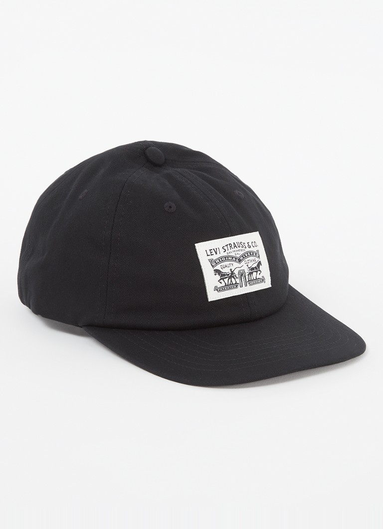 Levi's Heren Relaxed Dad pet met logo in de kleur Zwart
