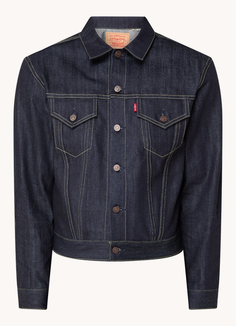Levi's Heren Spijkerjas met borstzakken in de kleur Indigo