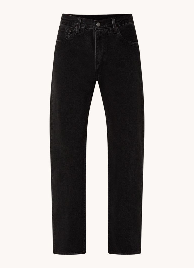 Levi's Heren 555 straight leg jeans met gekleurde wassing in de kleur Zwart