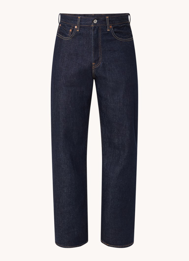 Levi's Heren 568 straight leg jeans met donkere wassing in de kleur Indigo