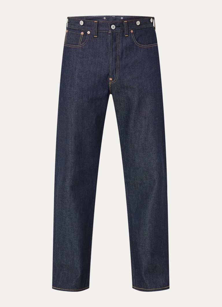 Levi's Heren 501 straight leg jeans met donkere wassing in de kleur Indigo