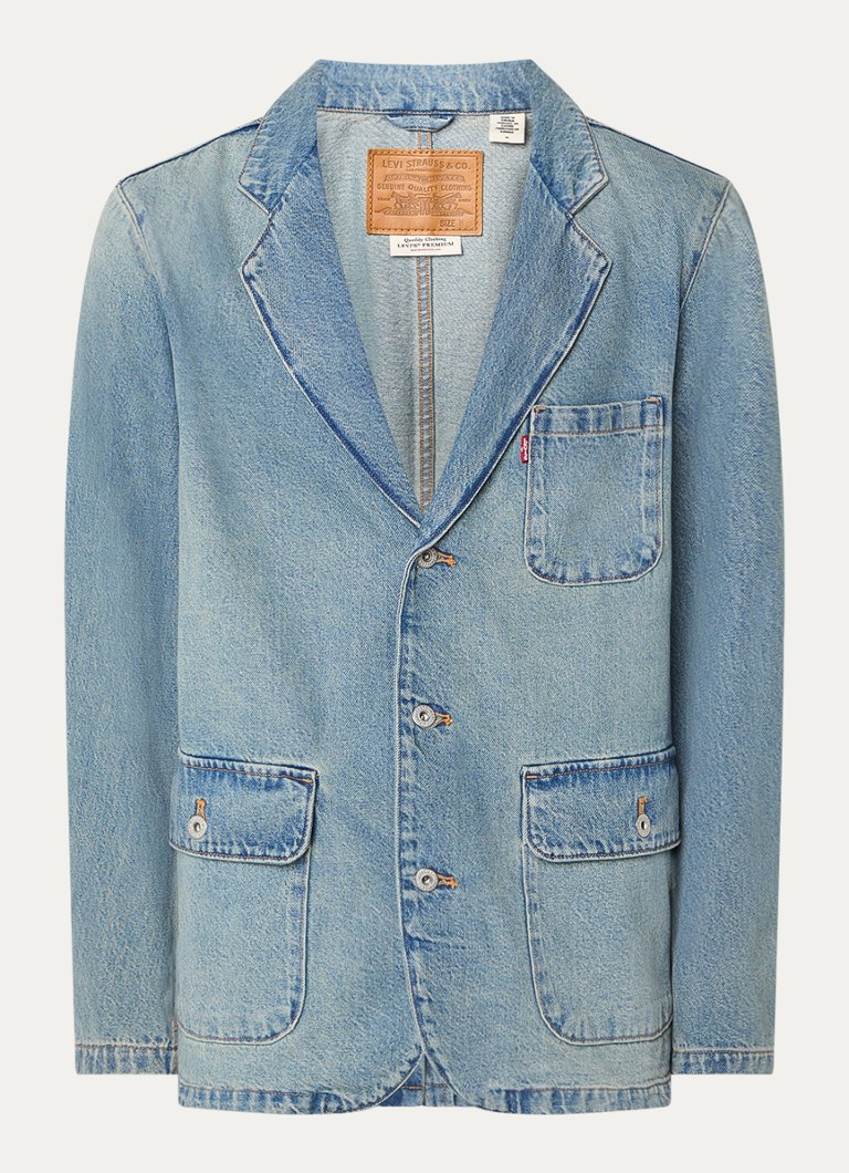Levi's Heren Mission spijkerjas met klepzakken in de kleur Indigo