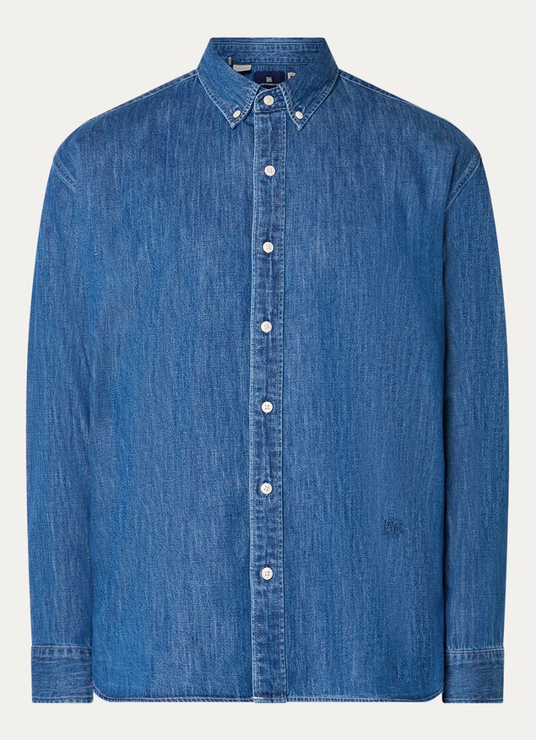 Levi's Heren Regular fit overhemd van chambray met borstzak in de kleur Indigo