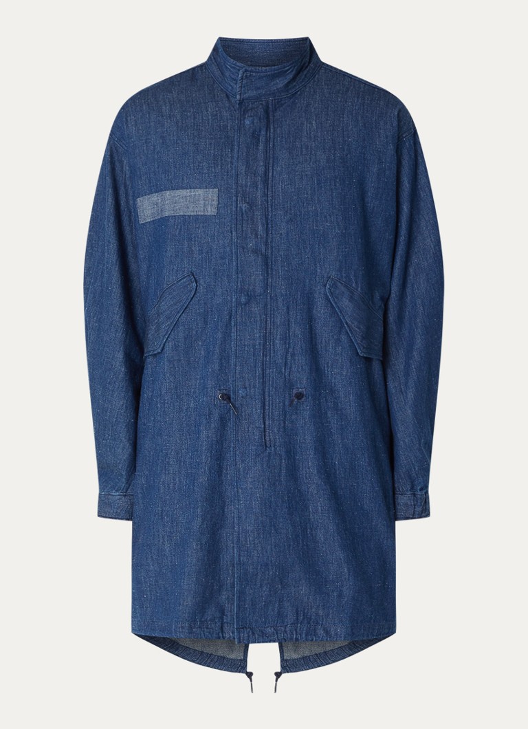 Levi's Heren Parka van chambray in de kleur Indigo
