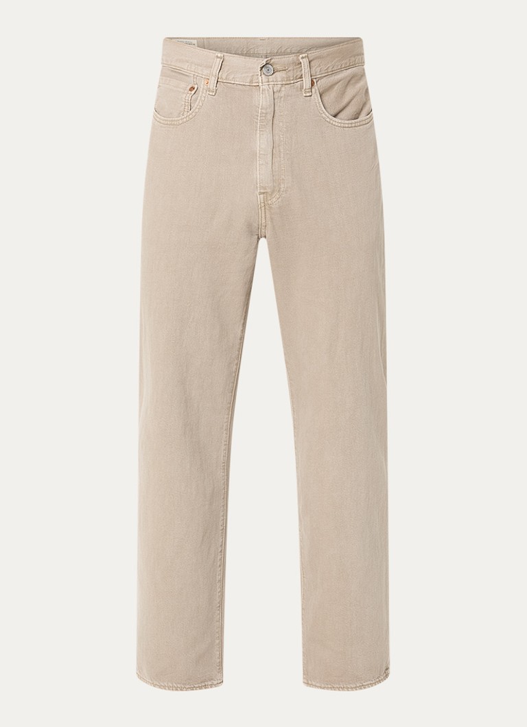 Levi's Heren 568 straight leg jeans met gekleurde wassing in de kleur Zand