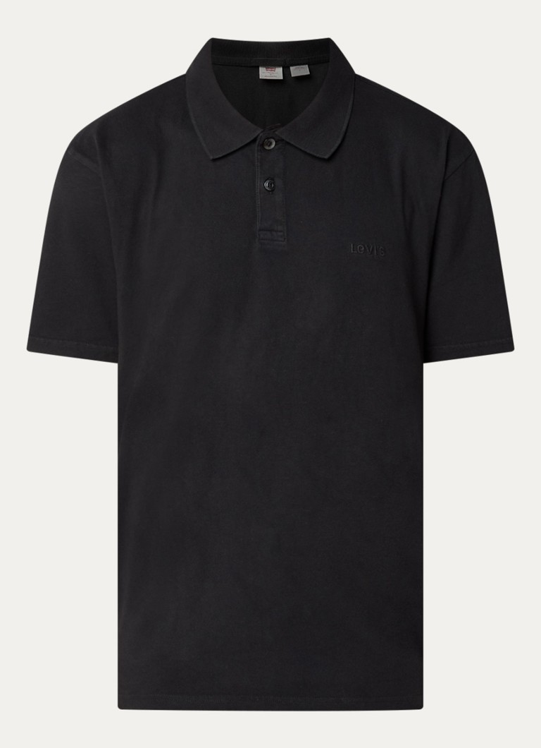 Levi's Heren Regular fit polo met logoborduring in de kleur Zwart