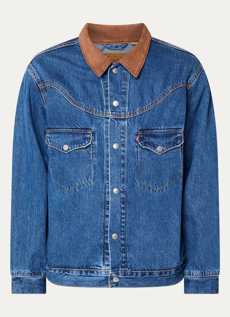 Levi's Heren Shorthorn spijkerjas met borstzakken in de kleur Indigo