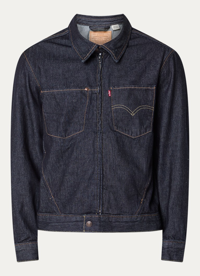 Levi's Heren Twist spijkerjas met borst- en steekzakken in de kleur Indigo