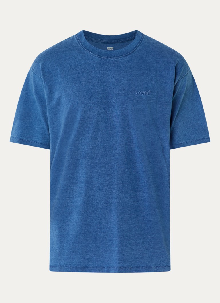 Levi's Heren Red Tab T-shirt met logoborduring in de kleur Indigo