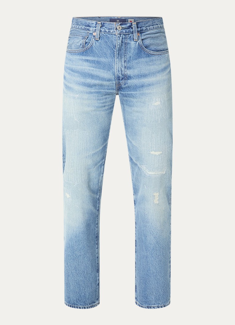 Levi's Heren Slim fit jeans met medium wassing in de kleur Indigo