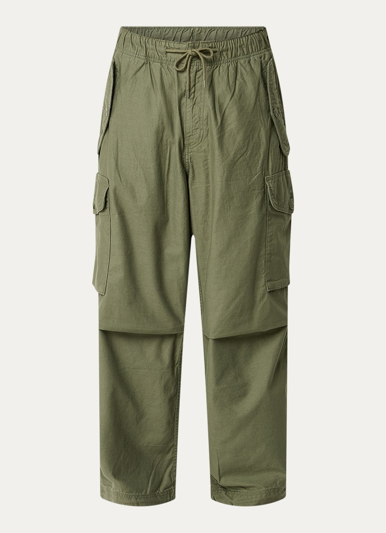 Levi's Heren Loose fit cargobroek met klepzakken in de kleur Olijfgroen