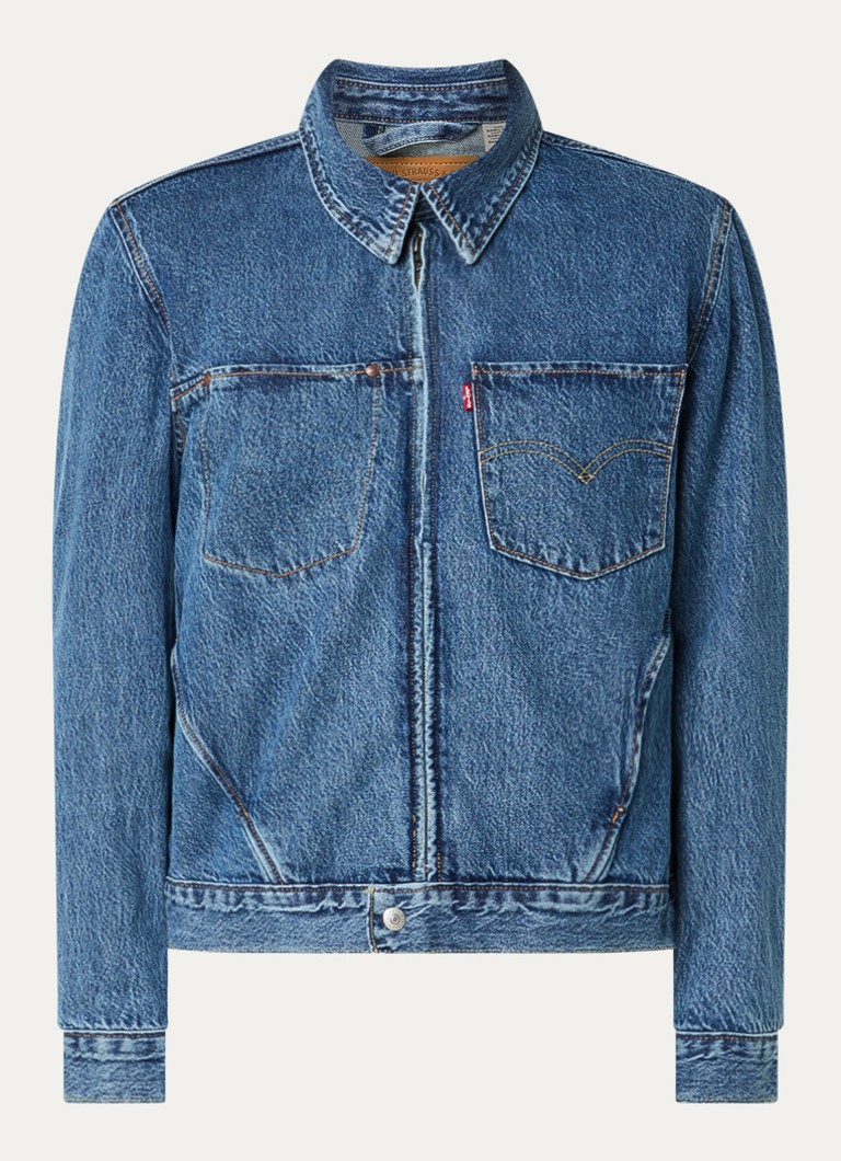 Levi's Heren Spijkerjas met borst- en steekzakken in de kleur Indigo