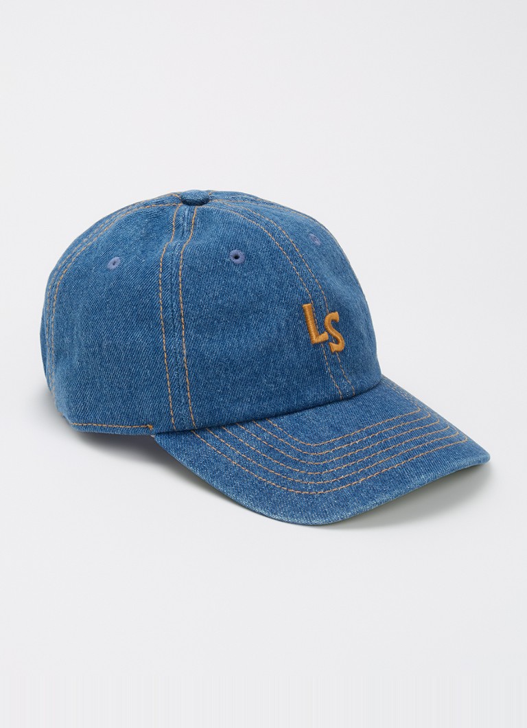 Levi's Heren Pet van denim met logoborduring in de kleur Indigo