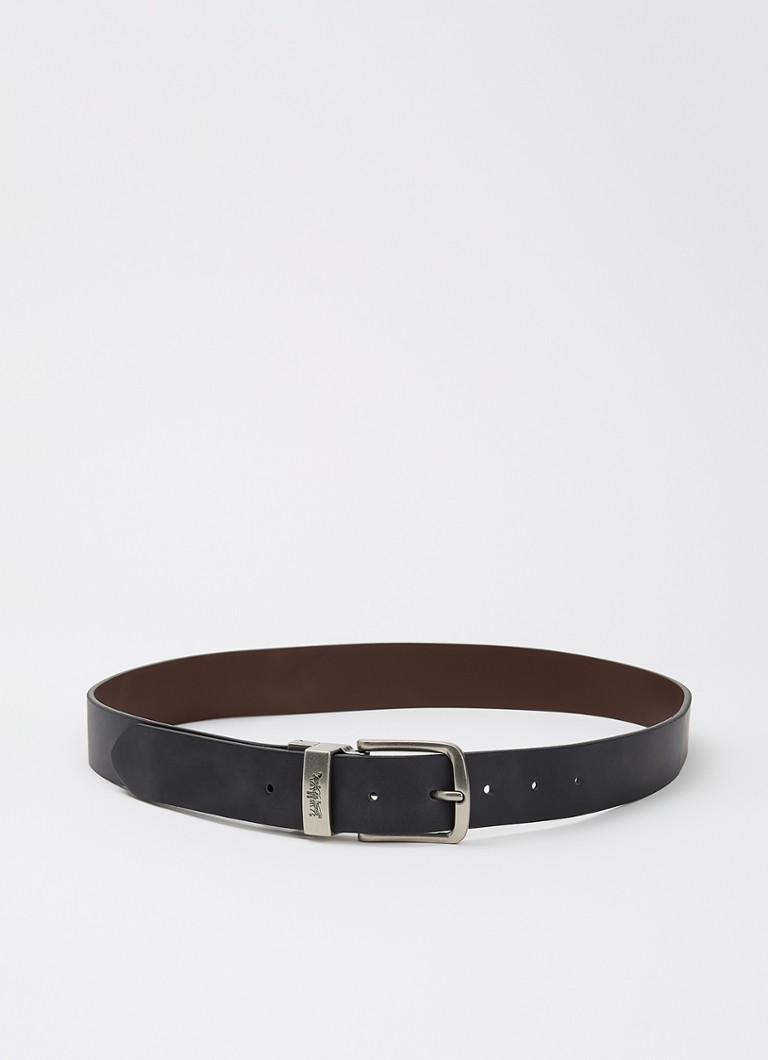 Levi's Heren Reversible riem van leer in de kleur Zwart