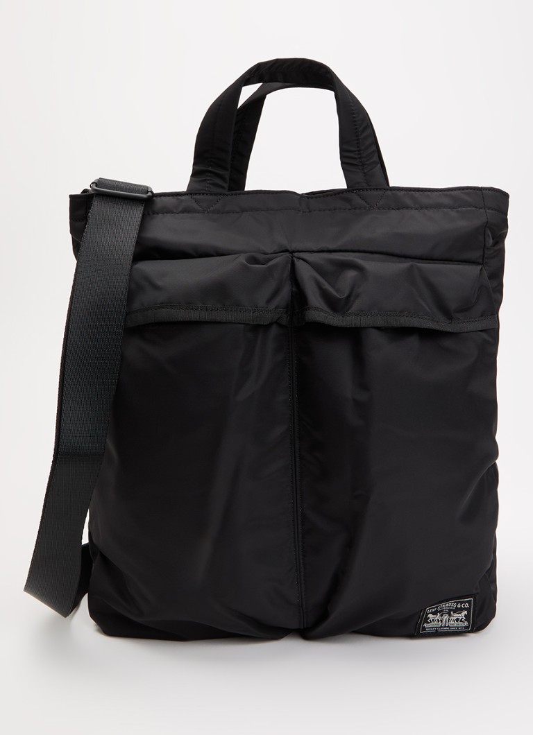 Levi's Heren Mission Bay Tote crossbodytas met logo in de kleur Zwart