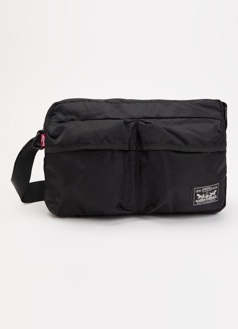 Levi's Heren Mission Bay crossbodytas met logo in de kleur Zwart