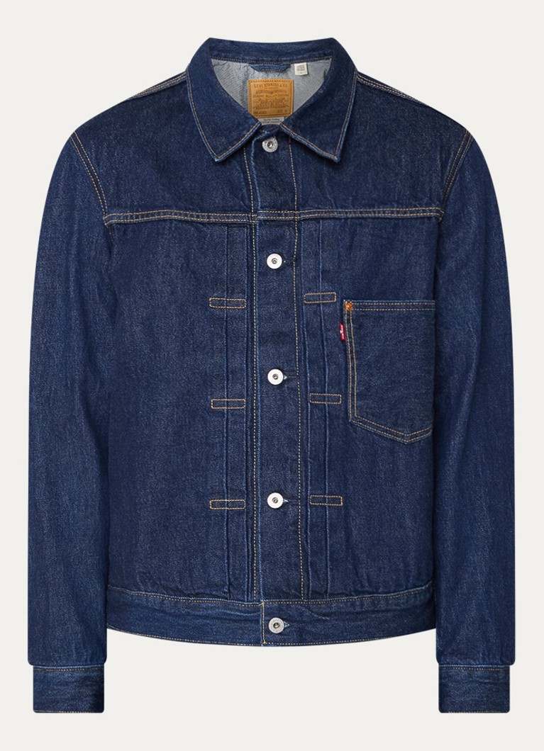 Levi's Heren Spijkerjas met borstzak in de kleur Indigo