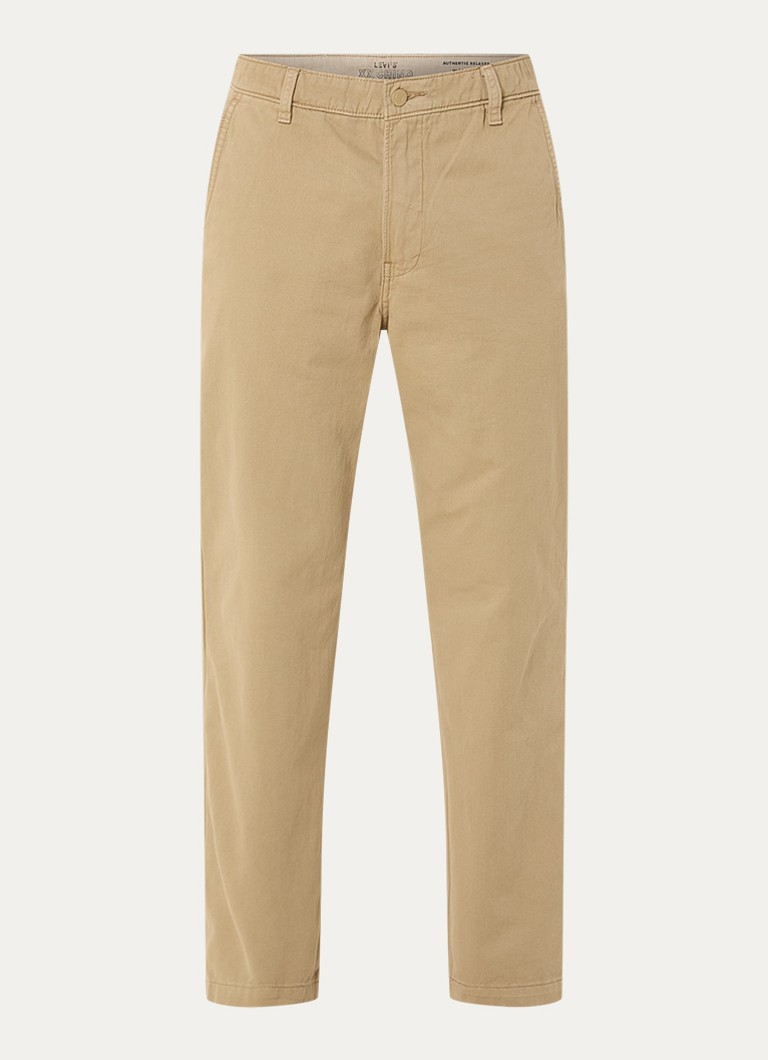 Levi's Heren XX straight fit chino met steekzakken in de kleur Khaki