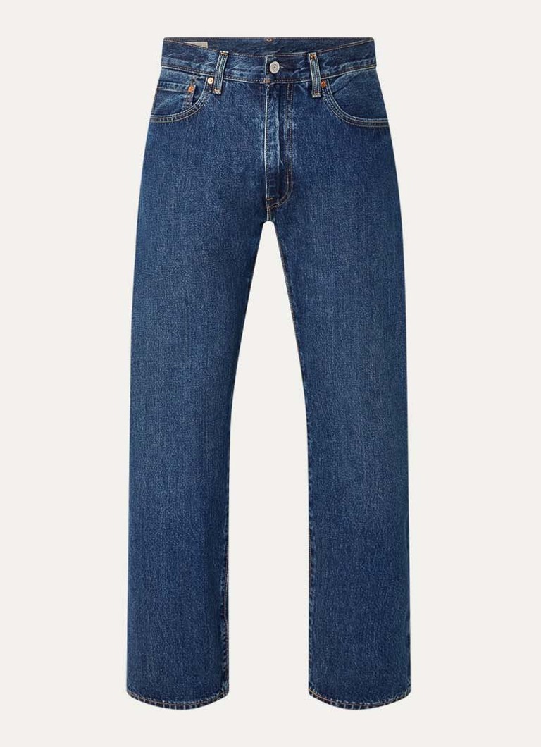 Levi's Heren 555 straight leg jeans met donkere wassing in de kleur Indigo