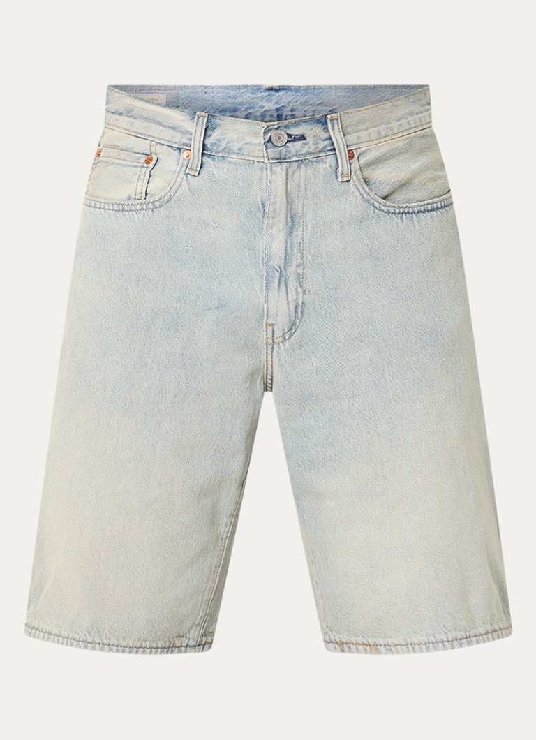 Levi's Heren 478 loose fit korte broek van denim met lichte wassing in de kleur Indigo