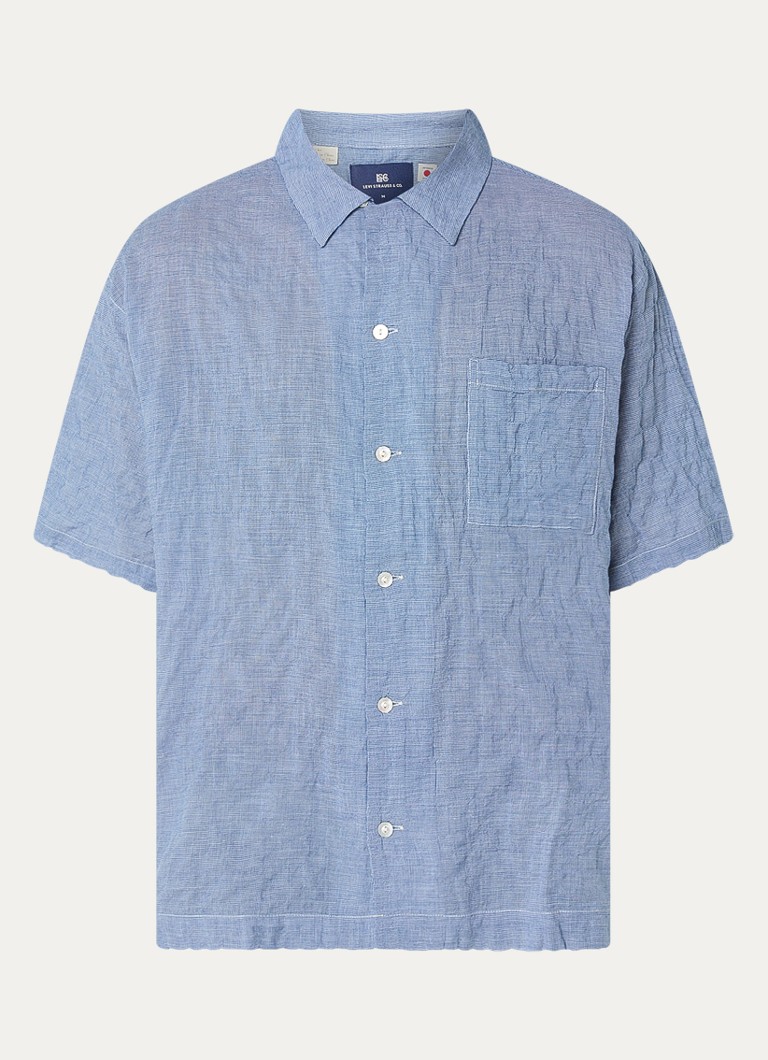 Levi's Heren Regular fit overhemd met borstzak in de kleur Blauwgrijs