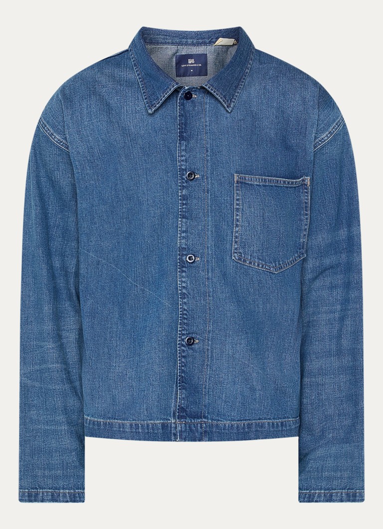 Levi's Heren Regular fit overhemd van denim met borstzak in de kleur Indigo
