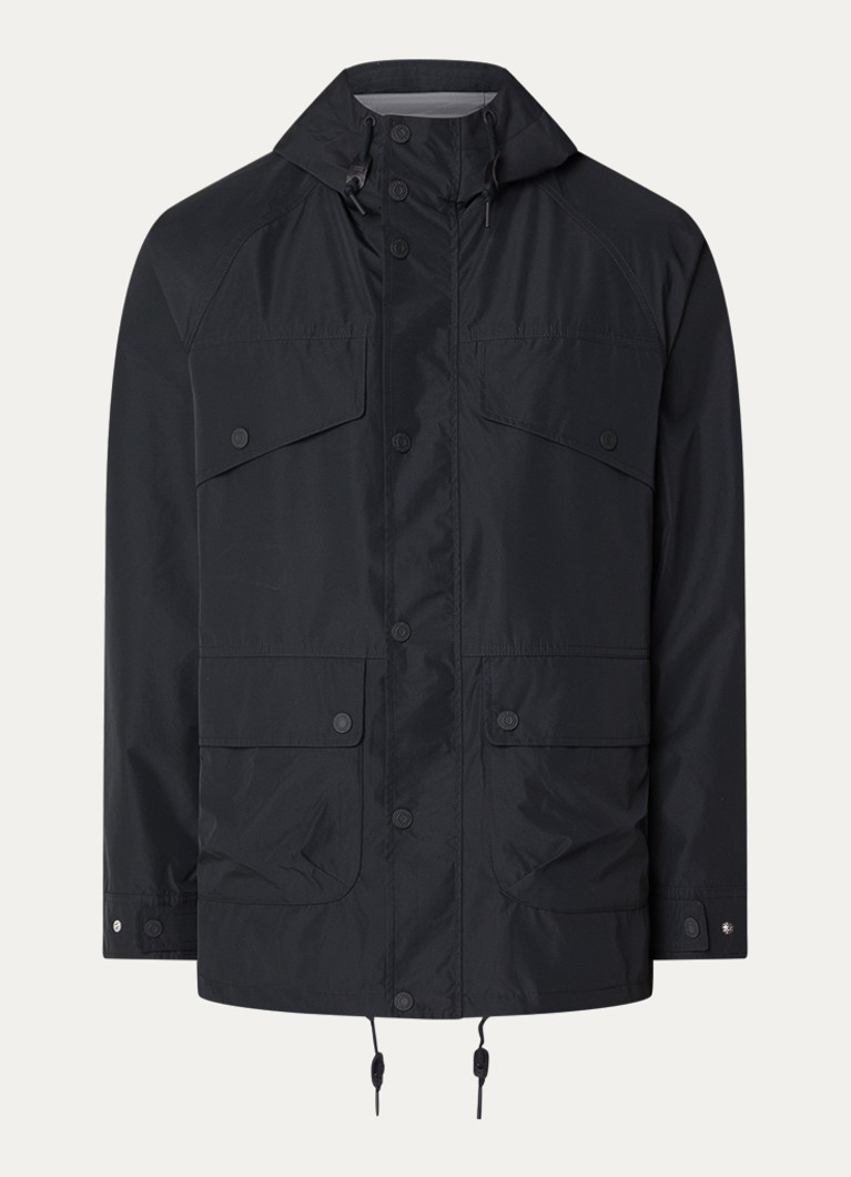 Levi's Heren Marina parka met klepzakken en waterafstotende coating in de kleur Zwart
