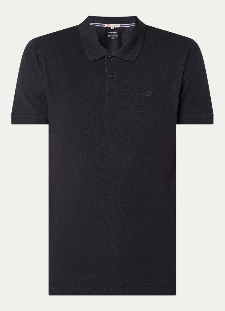 Levi's Heren Regular fit polo met logoborduring in de kleur Zwart