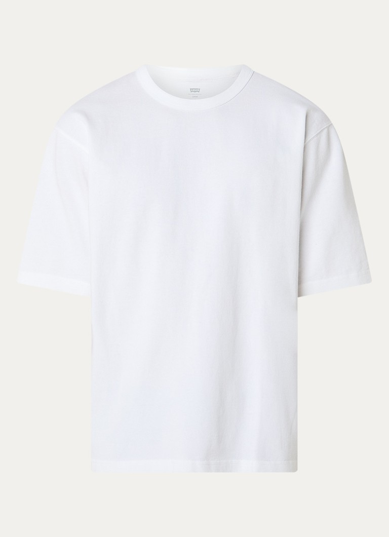 Levi's Heren T-shirt met stretch in de kleur Wit