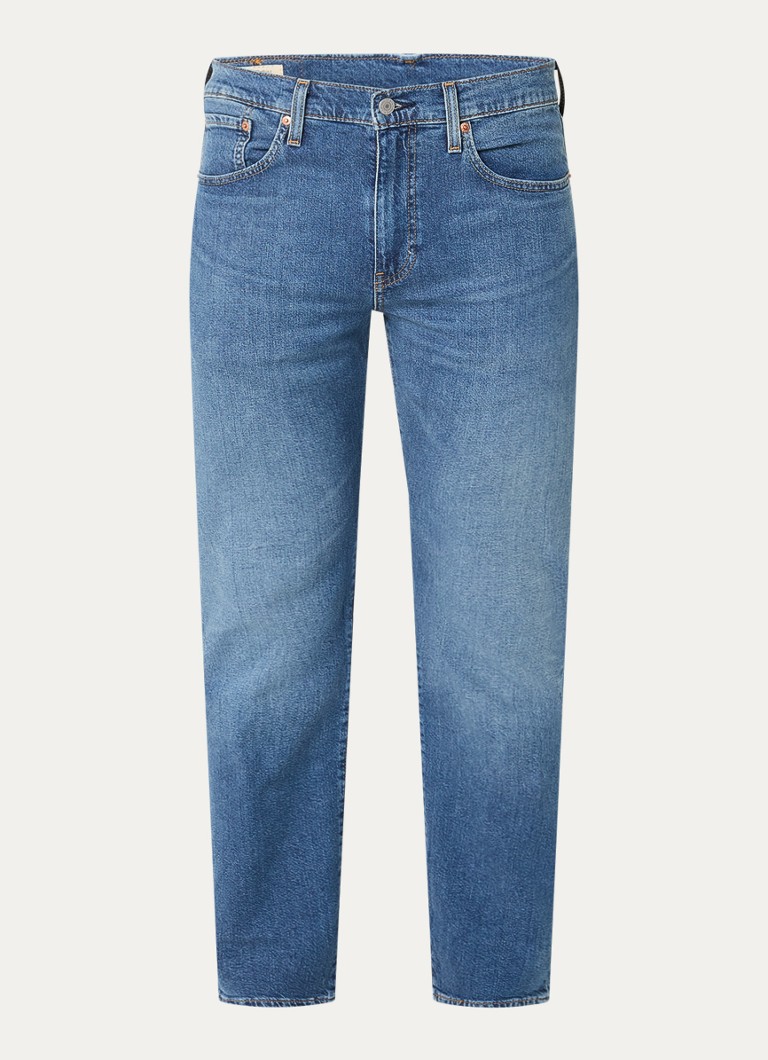 Levi's Heren 502 skinny jeans met lichte wassing in de kleur Indigo