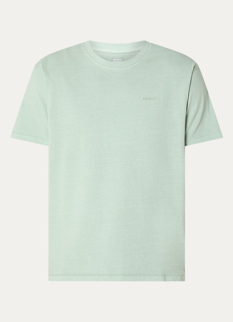 Levi's Heren T-shirt met ronde hals in de kleur Mint