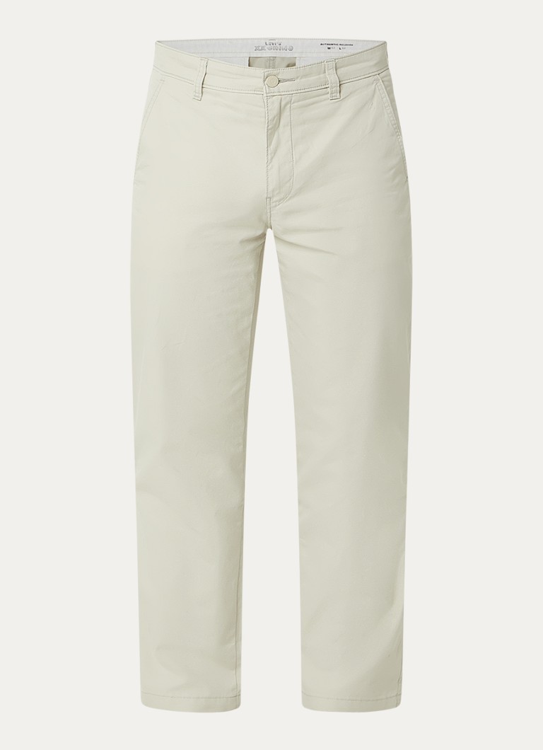 Levi's Heren Straight fit chino met steekzakken in de kleur Ivoor