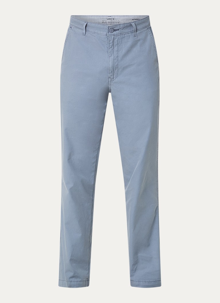 Levi's Heren XX straight fit chino met steekzakken in de kleur Blauwgrijs