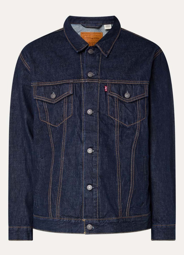 Levi's Heren Spijkerjas met borst- en steekzakken in de kleur Indigo