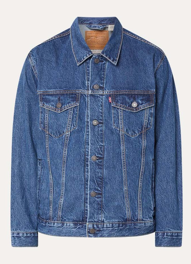 Levi's Heren Spijkerjas met borstzakken in de kleur Indigo