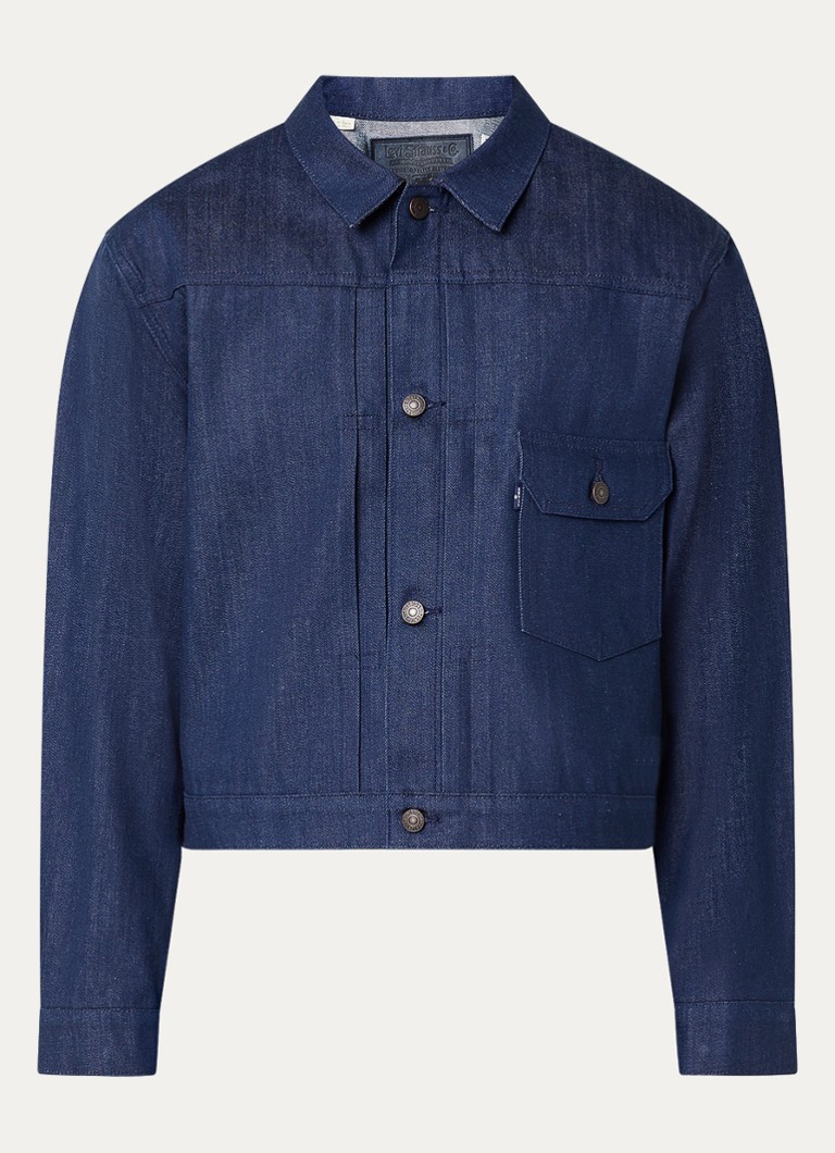 Levi's Heren Spijkerjas met borstzak in de kleur Indigo