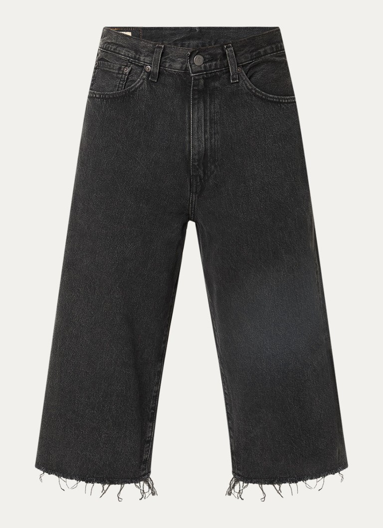 Levi's Heren 478 loose fit korte broek van denim met gekleurde wassing in de kleur Antraciet