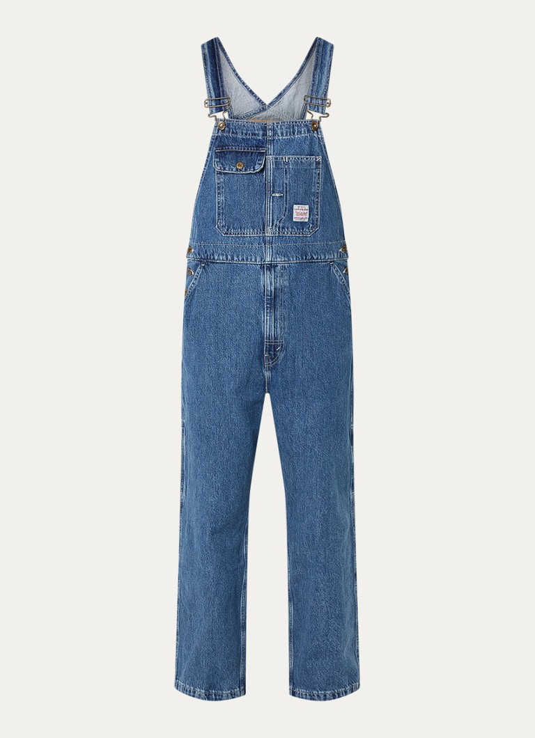 Levi's Heren Loose fit tuinbroek van denim in de kleur Indigo