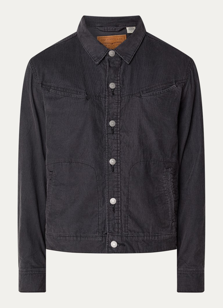 Levi's Heren Spijkerjas met steekzakken in de kleur Zwart