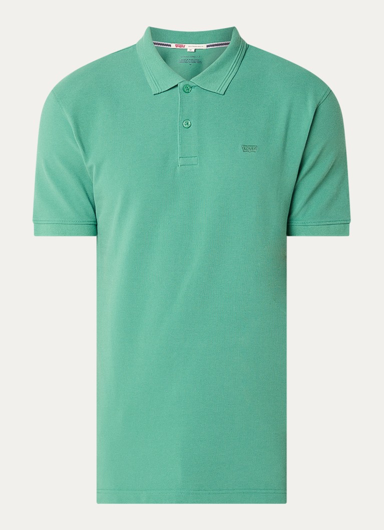 Levi's Heren Regular fit polo met logo in de kleur Donkergroen