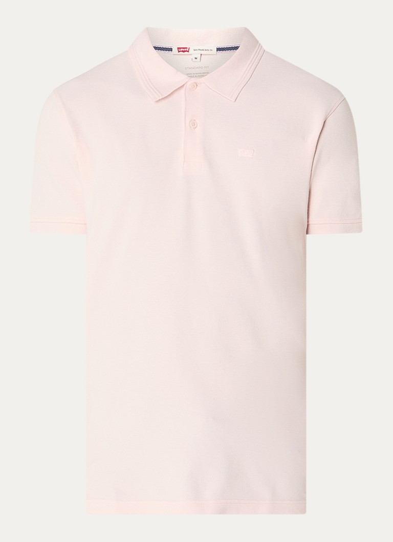Levi's Heren Regular fit polo met logoborduring in de kleur Lichtroze